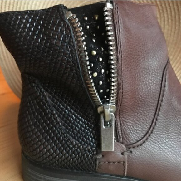 Earthies Sintra 2 Brown leather Ankle boots Size 7 - Picture 5 of 7